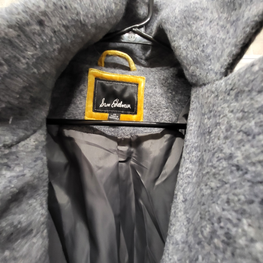 Men's Gray Wool Coat - Picture 6 of 10